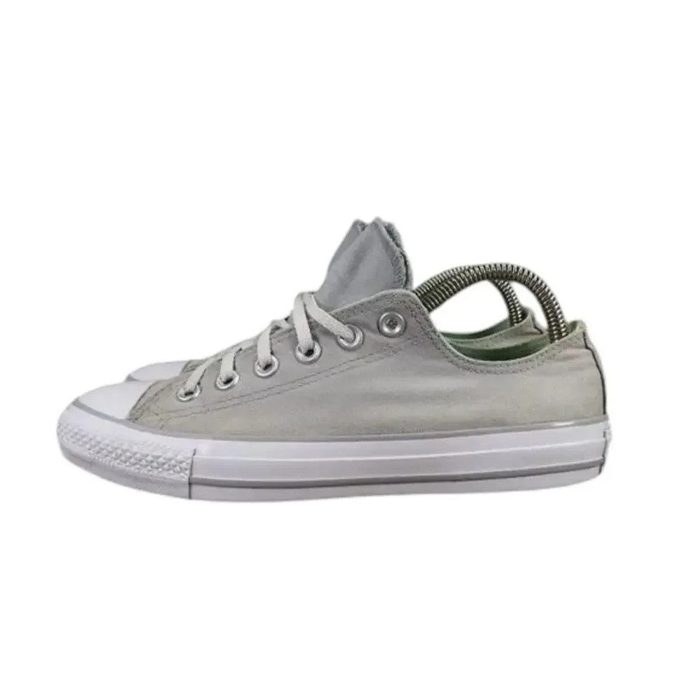 Converse Shoes Womens 8 Sneakers Chuck Taylor All Star Double Tongue Canvas Grey